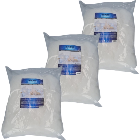 3x stuks sneeuwdeken / sneeuwtapijt 200 x 40 cm -