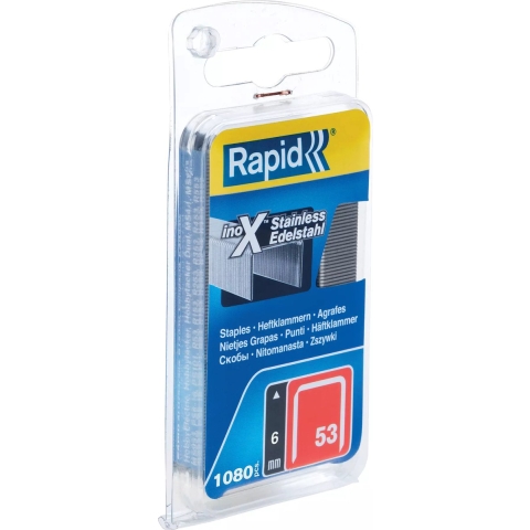 Rapid Nr. 53 dundraadnieten RVS 6 mm, 1.080 stuks - 40109509 - 40109509