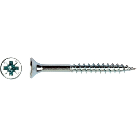 pgb-Europe PGB-FASTENERS | Spaanplaatschroef VZK-Z Ø 6,00x90 Zn | 200 st PGWVZG001006000902