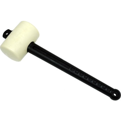 Melkmeisje Rubber tegelhamer, wit, vlekvrij 55mm. - MM781055