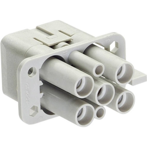 Harting 09120063141 Businzetstuk Han® Q 4 + 2 + PE Crimpen 1 stuk(s)