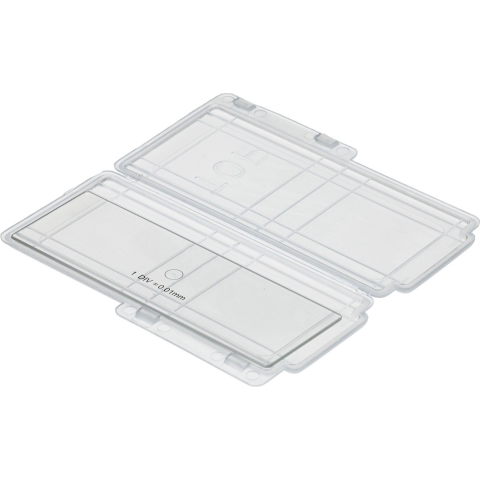 Bresser Optik 1/100 mm Skala 5916710 Microscoop objectdrager Geschikt voor merk (microscoop) Bresser Optik