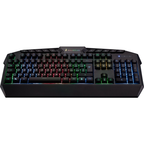 Verbatim SureFire KingPin RGB Gaming Multimedia Keyboard QWERTY Italian Gaming-toetsenbord Kabelgebonden QWERTY, Italiaans Zwart Verlicht