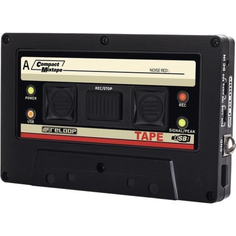 Reloop Tape Audiorecorder Zwart, Wit