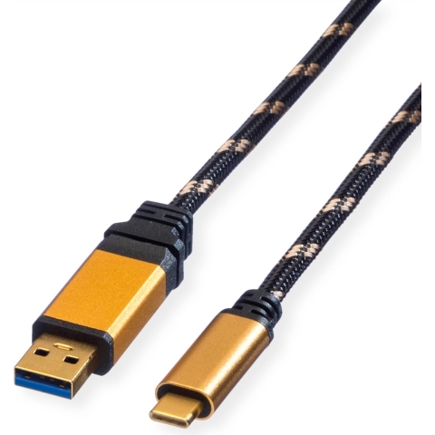 ROLINE GOLD USB 3.2 Gen 1 kabel, A-C, M/M, 0,5 m