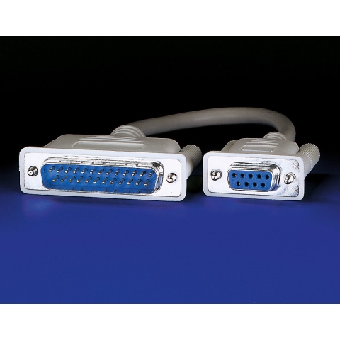ROLINE modemkabel 9pol. F - 25pol. M, 6 m