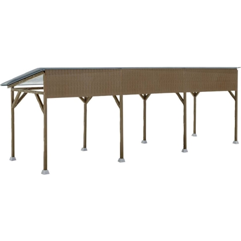 Kibri 38349 H0 houten carport Bouwpakket