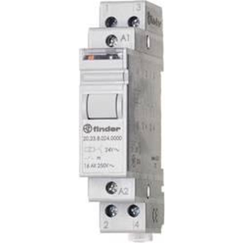 Finder 20.23.9.024.4000 Stroomstootschakelaar DIN-rail 1x NO, 1x NC 24 V/DC 16 A 4000 VA 1 stuk(s)