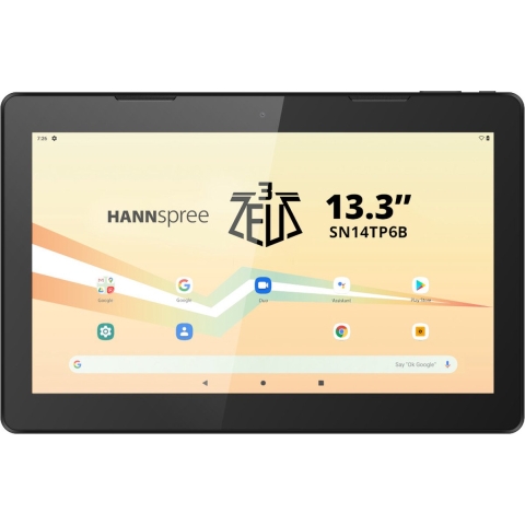 Hannspree Pad Zeus 3 WiFi 128 GB Zwart Android tablet 33.8 cm (13.3 inch) 2 GHz MediaTek Android 13 1920 x 1080 Pixel