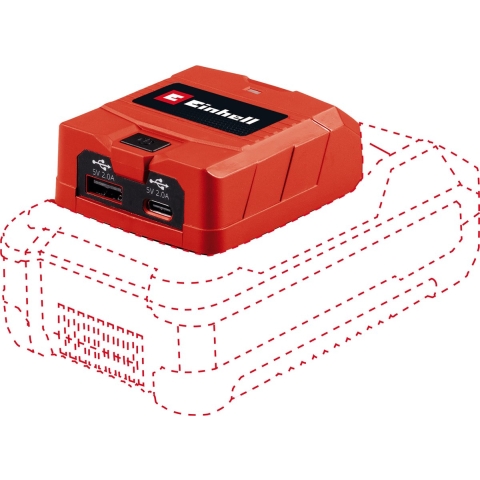 Einhell TC-CP 18 Li USB A/C-Solo 4514148 USB-adapter