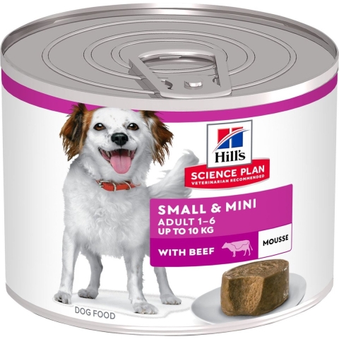 Hill&apos;s Adult Small & Mini mousse nat hondenvoer met rund blik 12 x 200 g