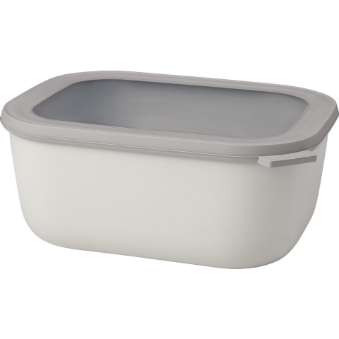 Multikom cirqula rechthoekig 3000 ml nordic white - Mepal