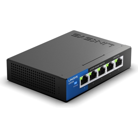 Linksys LGS105 5-poorts gigabit switch