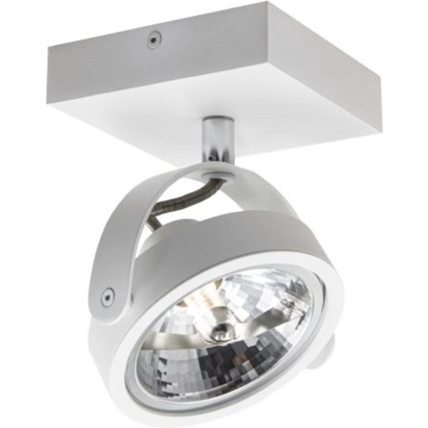 Artdelight Wajer - Opbouwspot - 12 X 12 X 14 Cm - 3,5W Dimbaar LED Incl. - Wit