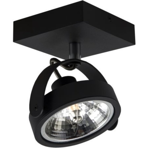 Artdelight Wajer - Opbouwspot - 12 X 12 X 14 Cm - 3,5W Dimbaar LED Incl. - Zwart