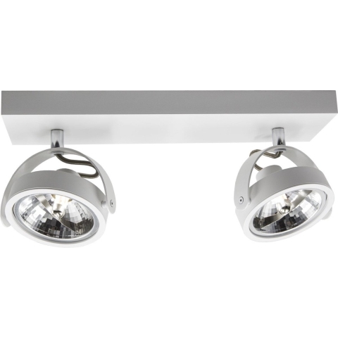 Artdelight Wajer - Opbouwspot 2L - 40 X 12 X 14 - 2 X 3,5W Dimbaar LED Incl. - Wit