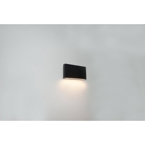 Artdelight Box - Buiten Wandverlichting - 17 X 9 X 4 Cm - 6,5W Dimbare LED Incl. - IP65 - Zwart