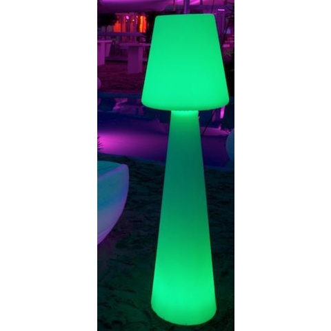 New Garden Lola 110 - Oplaadbare Vloerlamp Met Afstandsbediening - Ø 26,5 X 110 Cm - 12W Dimbare LED Incl. - IP65 - Wit