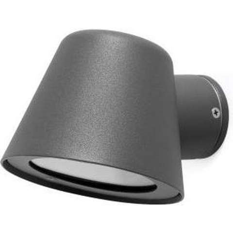 Faro Gina - Wandverlichting - 11,5 X 15 X 9 Cm - IP44 - Donkergrijs