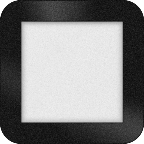 ETH Anne Square - Plafondverlichting - 17 X 17 X 2,7 Cm - 3 Stappen Dimbaar - 10W LED Incl. - IP44 - Zwart