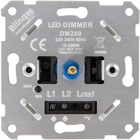ETH - Built-in Dimmer - Geschikt Voor Plaat + Knop Jung/peha/busch/berker/gira Blinq