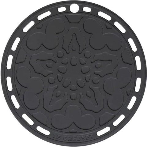 LE CREUSET - Siliconen - Onderzetter Ebbenzwart 20cm