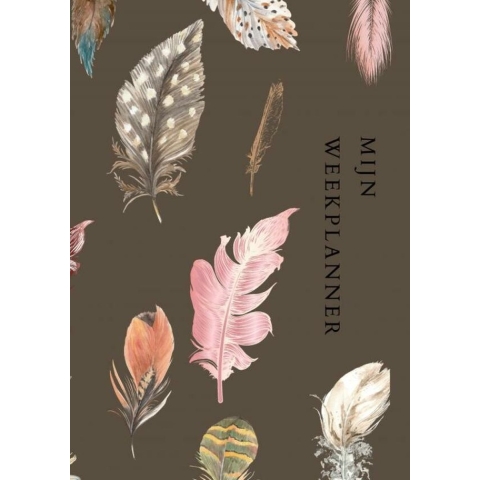 Weekplanner - werkplanner - A4 - boho - bruin - ongedateerd - agenda - dagplanner