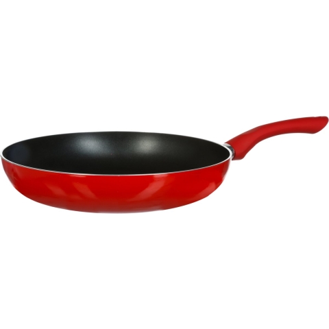 Koekenpan - Alle kookplaten geschikt - rood/zwart - dia 28 cm -