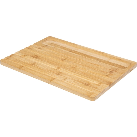 Brood snijplank 40 x 27 cm van bamboe hout inclusief broodmes en pincet -
