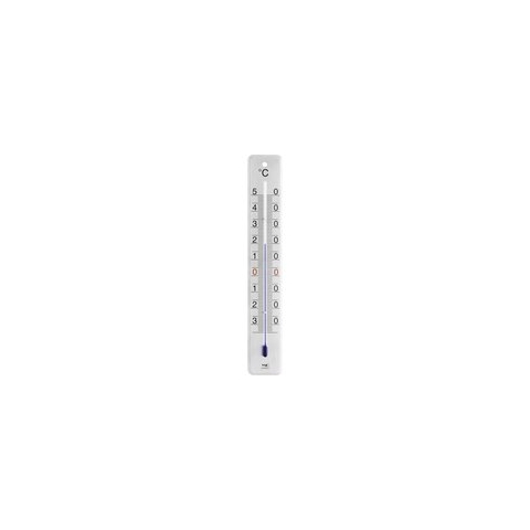 Ubbink Binnen/buiten thermometer - geborsteld RVS - 4,5 x 28 cm -