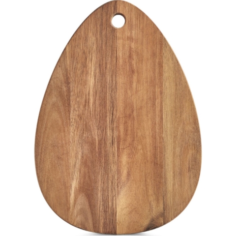 Snijplank druppel vorm - acacia hout - 29 x 40 cm - serveerplank/hapjes plank -