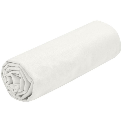 Hoeslaken Eden - 2-persoons - 180 x 200 cm - ivoorwit - hotelkwaliteit - katoen - 30 cm dikte -
