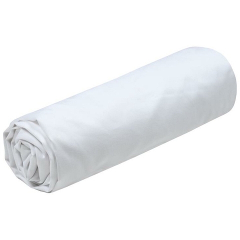 Hoeslaken Elysee - 2-persoons - 160 x 200 cm - wit - premium kwaliteit - percal katoen -