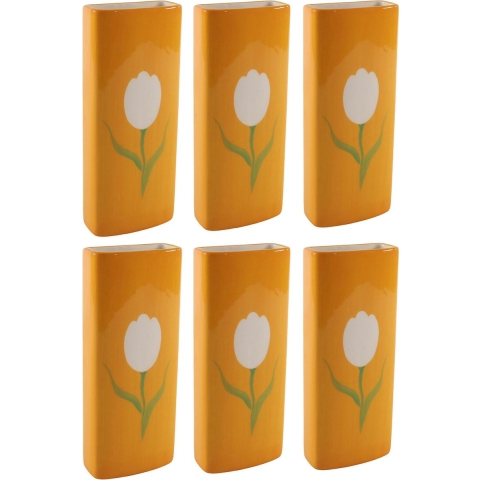 6x Stuks Radiatorbak luchtbevochtiger/waterverdamper - porselein - 20 x 8 cm -