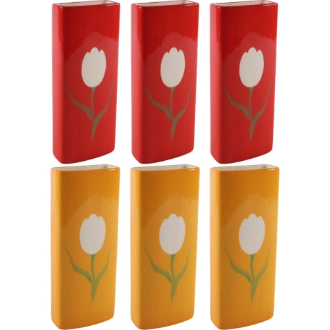 Set Radiatorbak waterverdampers 6x stuks - porselein - 20 x 8 cm -