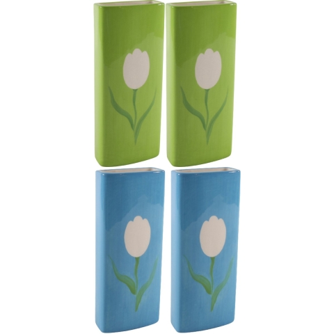 Set Radiatorbak waterverdampers 4x stuks - porselein - 20 x 8 cm -