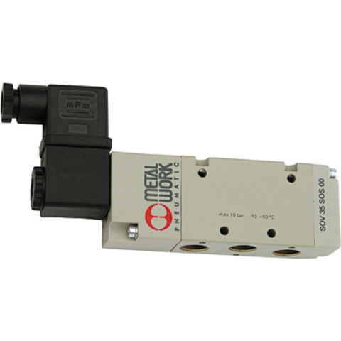 RIEGLER - 5/2-Weg Ventiel Elektropneumatisch - Monostabiel - G 3/8 - 230 V