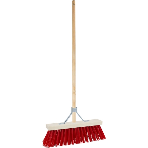 Buitenbezem - FSC hout - kunstvezel - hard - 30 x 140 cm -