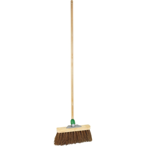 Buitenbezem - FSC hout - natuurvezel - 30 x 150 cm - tuinbezem -