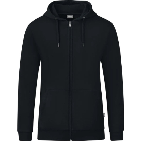 JAKO C6820 Jas Met Kap Organic - Zwart - 5XL