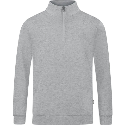 JAKO C8620 Ziptop Organic - Lichtgrijs Gemeleerd - 4XL