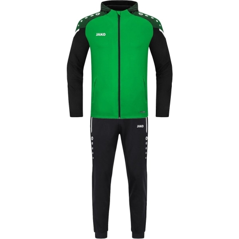 JAKO M9422 Polyesterpak Met Kap Performance - Zachtgroen/Zwart - XXL