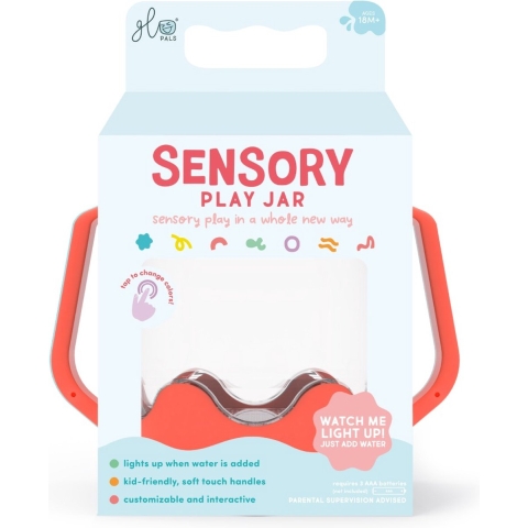 Glo Pals Sensory play cup coral