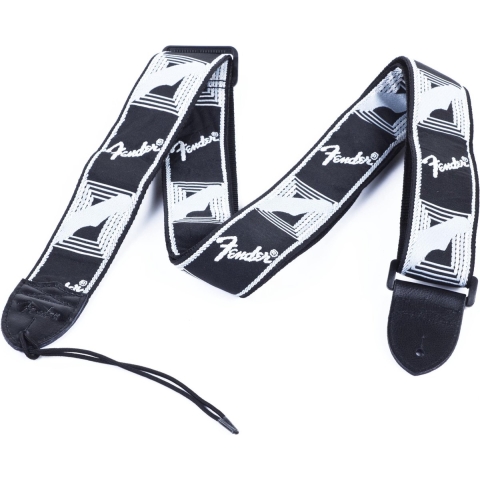 Fender Monogram, zwart/licht grijs/donker grijs 2"