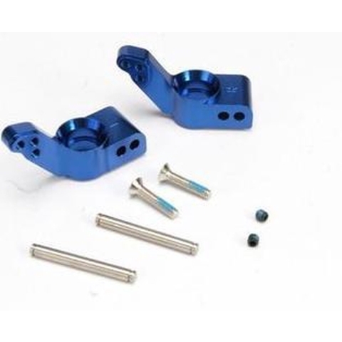 Stub axle carriers, blue-anodized 6061-t6 aluminum, rear (1.5 degrees toe-in)(l&r)