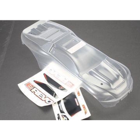 Body, E-Revo (clear, requires painting)/window, grill, lights decal sheet