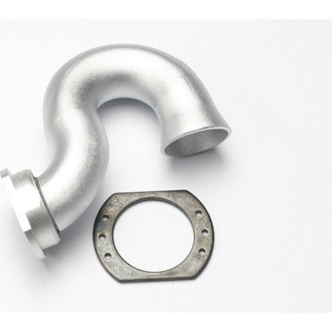 Header, exhaust (tubular aluminum, silver-anodized)/ spring mount (TRX-5340X)
