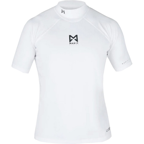 Magic Marine Cube Rashvest S/S sneldrogend - UV50+ beschermende lycra wit, M