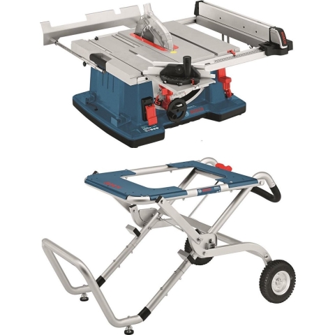 Bosch GTS 10 XC Zaagtafel Met Verrijdbare Transport- En Werktafel (GTA 60 W) - 2100W - 254 X 30mm