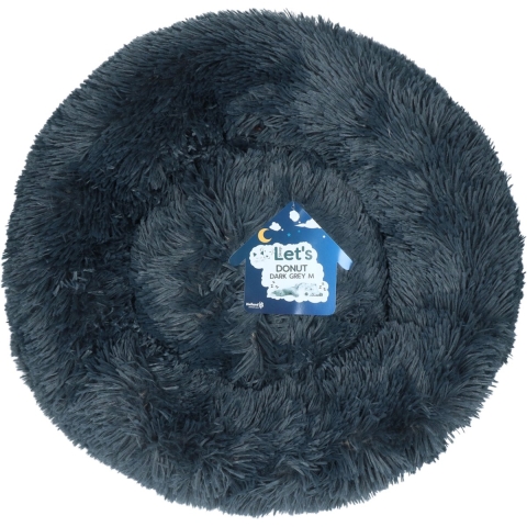 Let's Sleep Donut 50 cm Donkergrijs